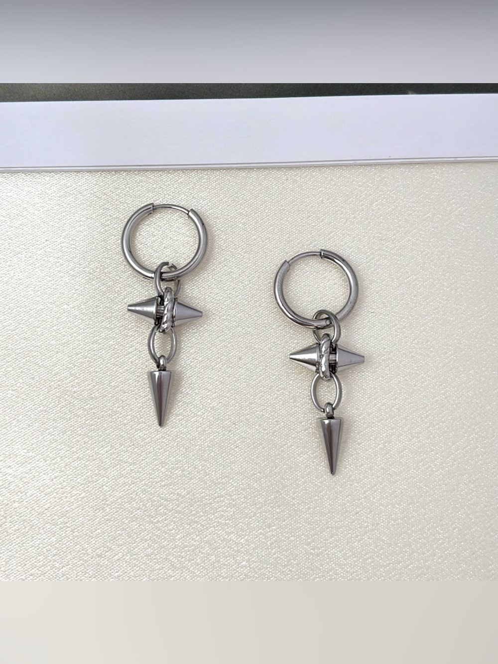 Spike Dangle Drop Earrings for Men Women Streetwear Punk Hip Hop Unisex Earrings